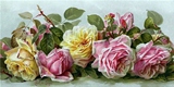 Чудові рози схема для вишивання