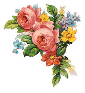 Букетик з розами схема для вишивання