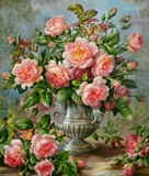 Натюрморт з розами схема для вишивання