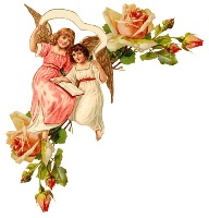  Ангели з розами схема для вишивання