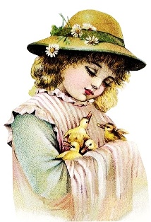  Дівчинка з гусенятами схема для вишивання
