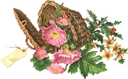 Квіти в кошику схема для вишивання